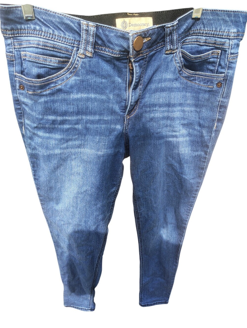 Democracy Women's Medium Blue Stretch Slim Jeggings 12